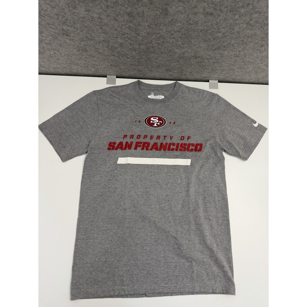 Nike San Francisco 49ers Team Issued Shirt Kyle Shanahan Head Coach NFL Gray M - Picture 1 of 11